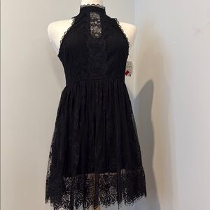 Elegant Black Lace Dress